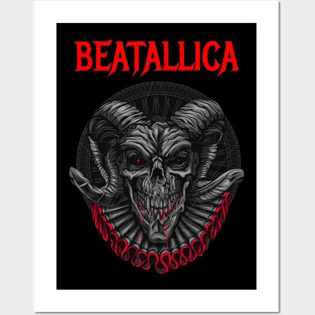 BEATALLICA BAND MERCHANDISE Wall Art by Angelic Cyberpunk